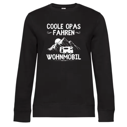 Wohnmobil Opa Camper Vater Großvater Camping Rente Sweat Frauen Queen Crew Neck