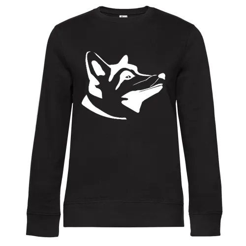 Wolf Sweat Frauen Queen Crew Neck