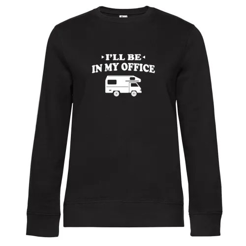 Womo Camper Wohnmobil Büro Spruch Sweat Frauen Queen Crew Neck