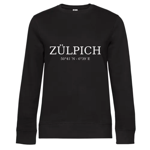 Zülpich Koordinaten Sweat Frauen Queen Crew Neck