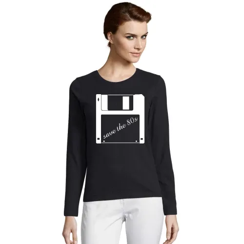 3,5 Zoll Diskette - save the 80s Frauen T-Shirt