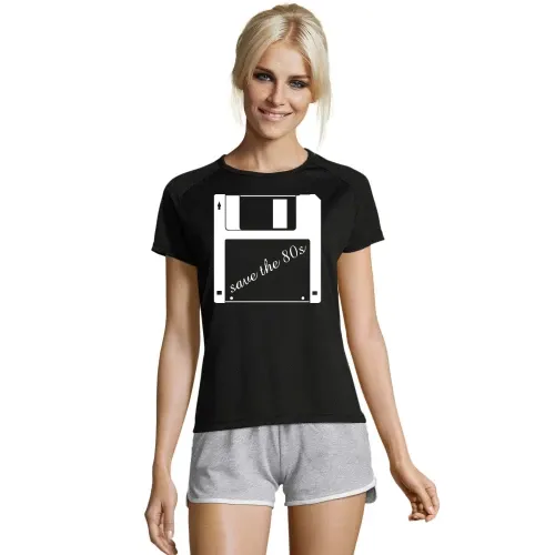 3,5 Zoll Diskette - save the 80s Frauen T-Shirt