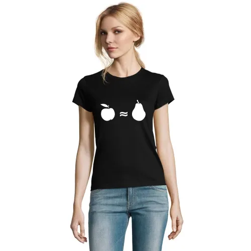 Äpfel mit Birnen vergleichen Frauen T-Shirt