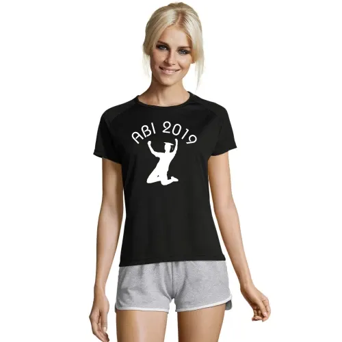 Abi Abschluss mit Jubel Frauen T-Shirt