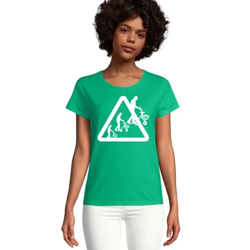 Achtung Rollatoren Frauen T-Shirt