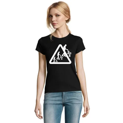 Achtung Rollatoren Frauen T-Shirt