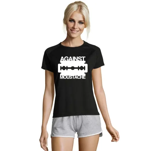 Against Mustache Rasierklinge Frauen T-Shirt