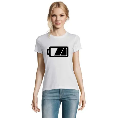 Akku Batterie Frauen T-Shirt