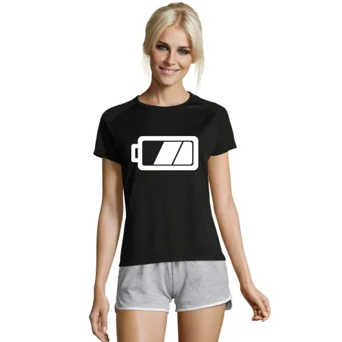 Akku Batterie Frauen T-Shirt