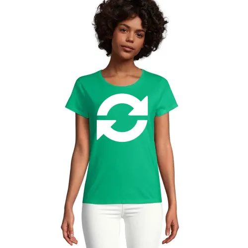 Aktualisieren Refresh Symbol Frauen T-Shirt