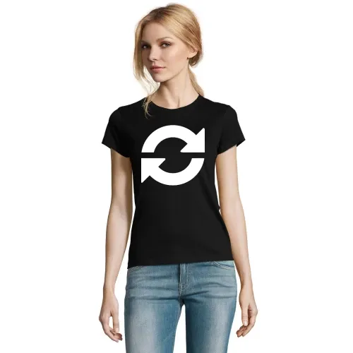 Aktualisieren Refresh Symbol Frauen T-Shirt