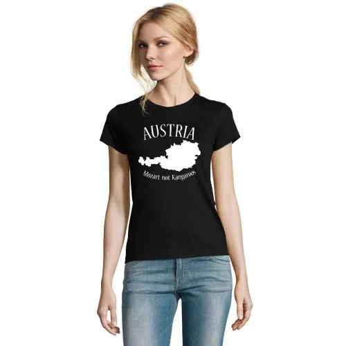 Austria Mozart not Kangaroos T-Shirt Frauen Imperial
