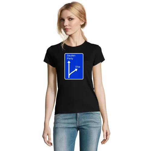 Autobahnschild zur Ehe T-Shirt