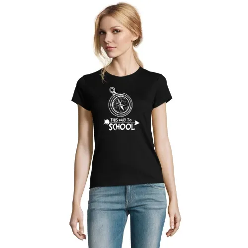 Backpacking Schule 2 T-Shirt Frauen Imperial