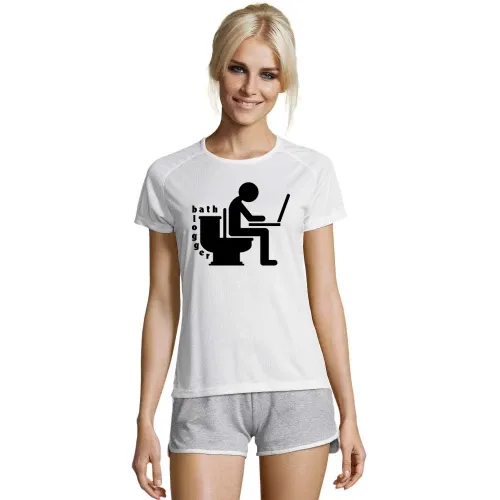 Bad Blogger auf Toilette Frauen T-Shirt