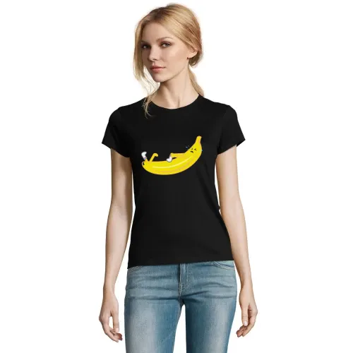 Banane und ihre Socken T-Shirt Frauen Imperial