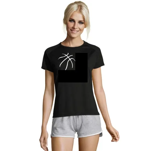 Basketball Striche Frauen T-Shirt