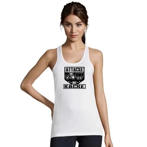 Bauer Landwirt Feldarbeit Gülle Attacke Mit Kacke Frauen T-Shirt