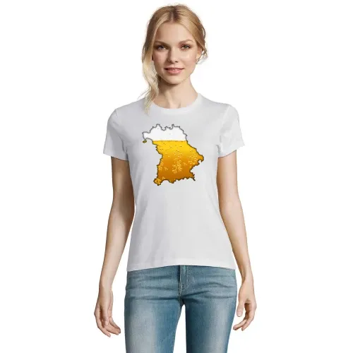 Bayern mit Bier T-Shirt Frauen Imperial
