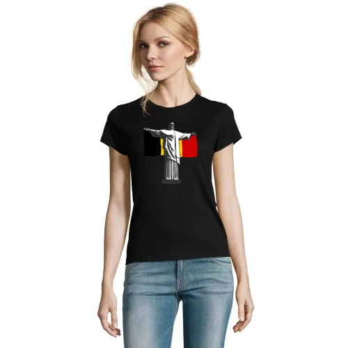 Belgien Jesus in Rio Shirt T-Shirt Frauen Imperial