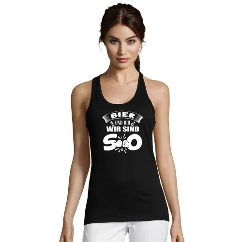 Bier und Ich Wir Sind SO Bierzelt Bierfest Dorffest Frauen T-Shirt