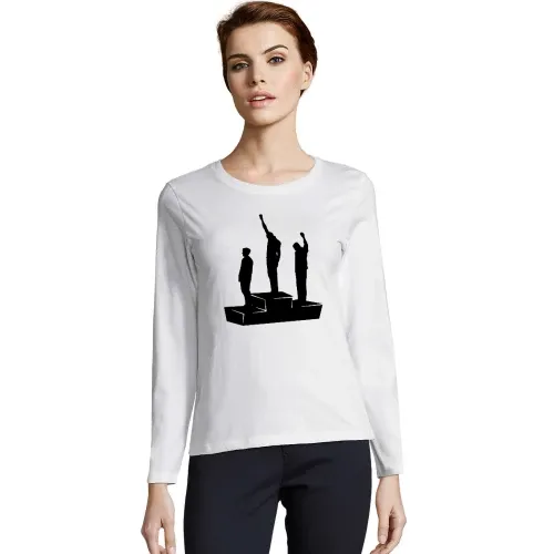 Black Power Bewegung 1968 Mexiko Frauen T-Shirt