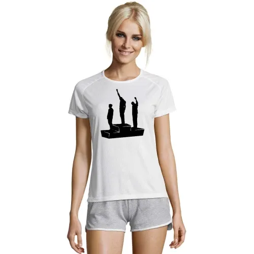Black Power Bewegung 1968 Mexiko Frauen T-Shirt