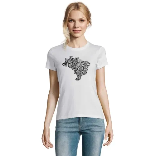 Brasilien Fingerabdruck Frauen T-Shirt