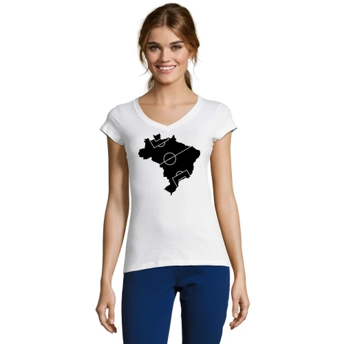 Brasilien Fußballfeld Frauen T-Shirt