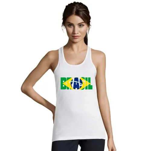 Brasilien mit Fahne Frauen T-Shirt