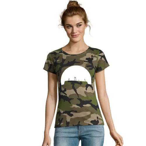 Bremen Fussballstadion im Sonnenuntergang Frauen T-Shirt