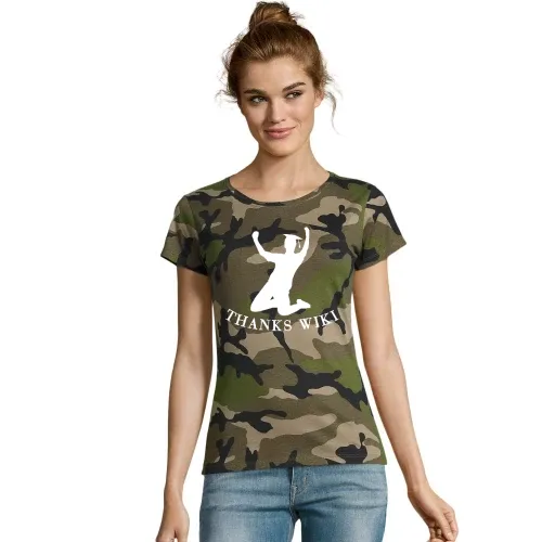 College Abschluss Jubel Thanks Wiki Frauen T-Shirt