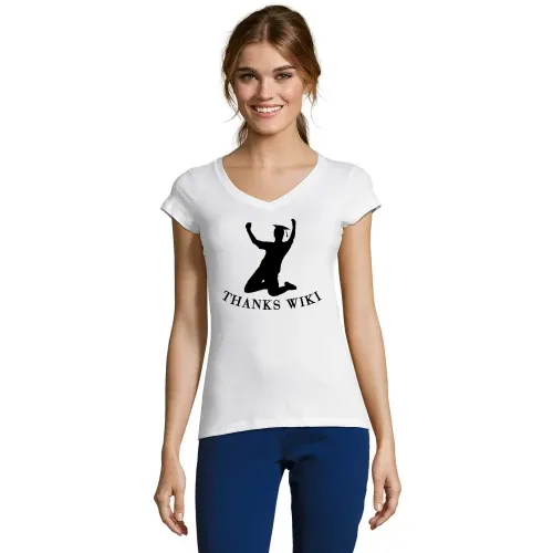 College Abschluss Jubel Thanks Wiki Frauen T-Shirt