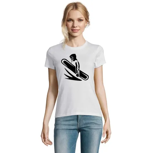 Cooler Snowboarder im Hoodie T-Shirt