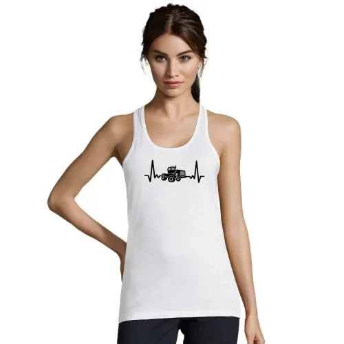 DDR Trecker Herzschlag K700 Schlepper Traktor Puls Frauen T-Shirt