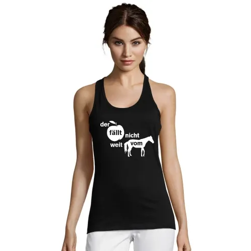 der Apfel fällt nicht weit vom Pferd Frauen T-Shirt