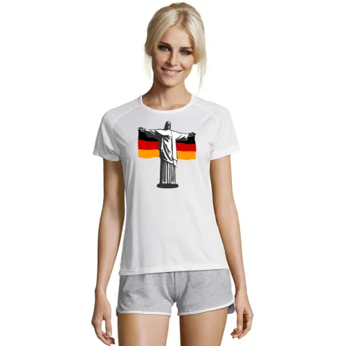 Deutschland Jesus in Rio T-Shirt Frauen Sporty