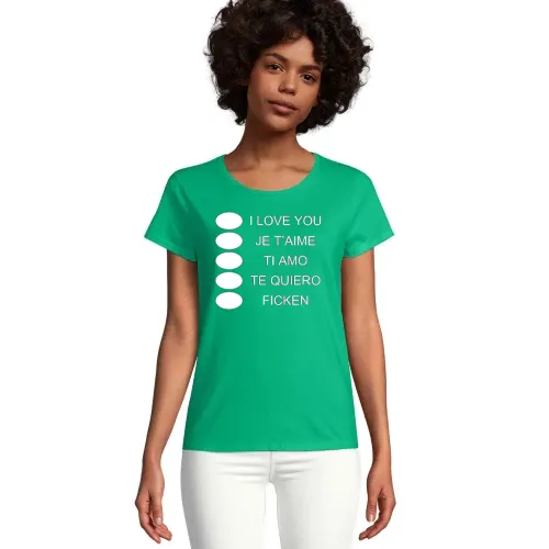 Die Sprachen der Liebe T-Shirt Frauen Crusader Bio