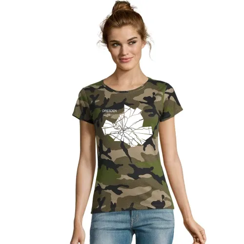 Dresden Karte Frauen T-Shirt