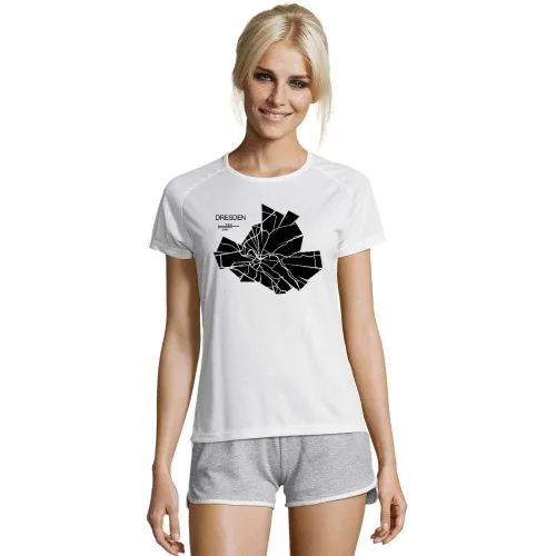 Dresden Karte Frauen T-Shirt
