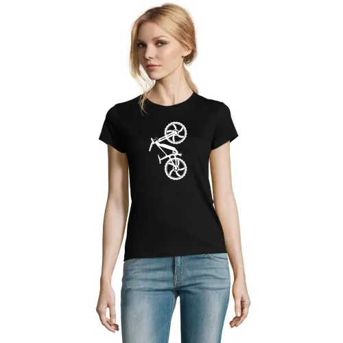 Ebike Fahrrad Vertikal Trail MTB Ebiker Radfahrer T-Shirt Frauen Imperial