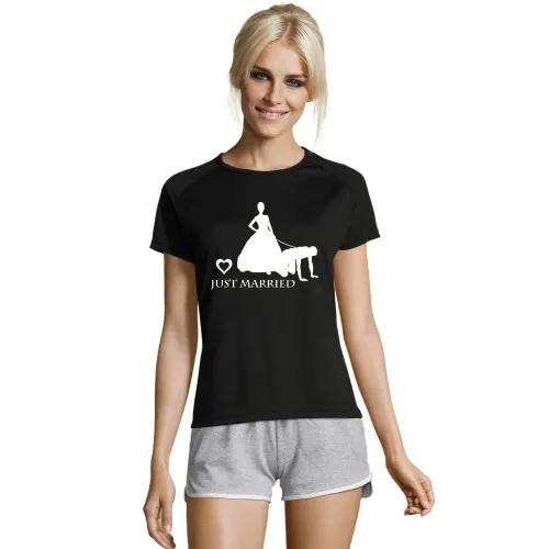 Ehemann von Frau an Leine Frauen T-Shirt