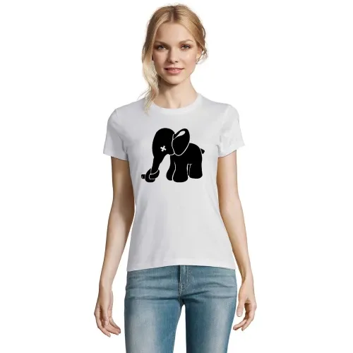 Elefant mit zuer Nase Frauen T-Shirt