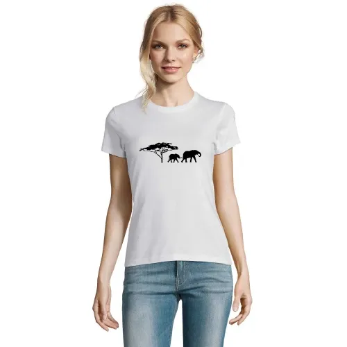 Elefanten in der Savanne Frauen T-Shirt