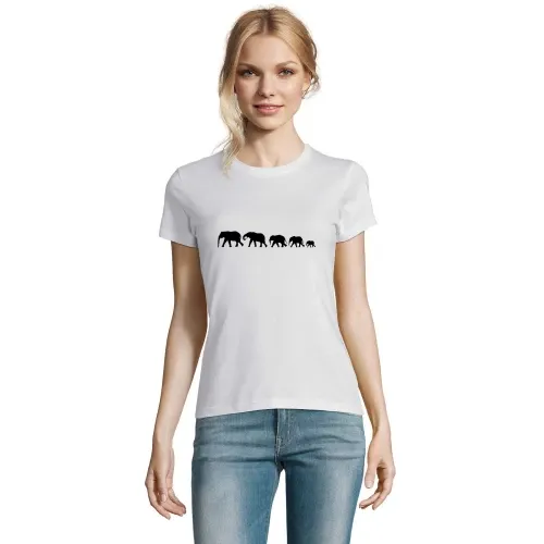 Elefantenfamilie XXL Frauen T-Shirt