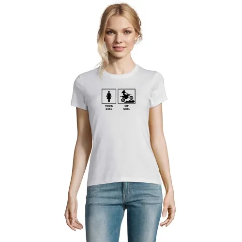 Enduro My Girl Motocross Offroad Dad Cross Biker T-Shirt