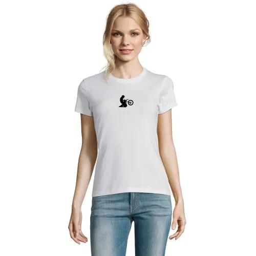 Enduro Sprung aus Brusttasche T-Shirt