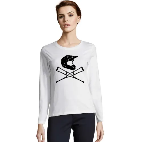 Endurohelm mit Krücken 2.0 Frauen T-Shirt