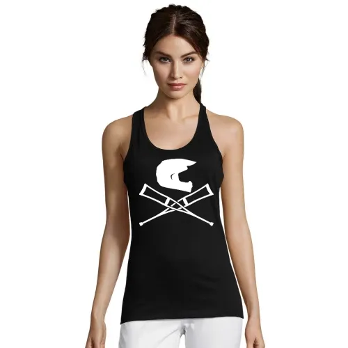Endurohelm mit Krücken Frauen T-Shirt