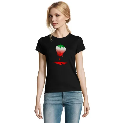 Erdbeerenfarbe T-Shirt